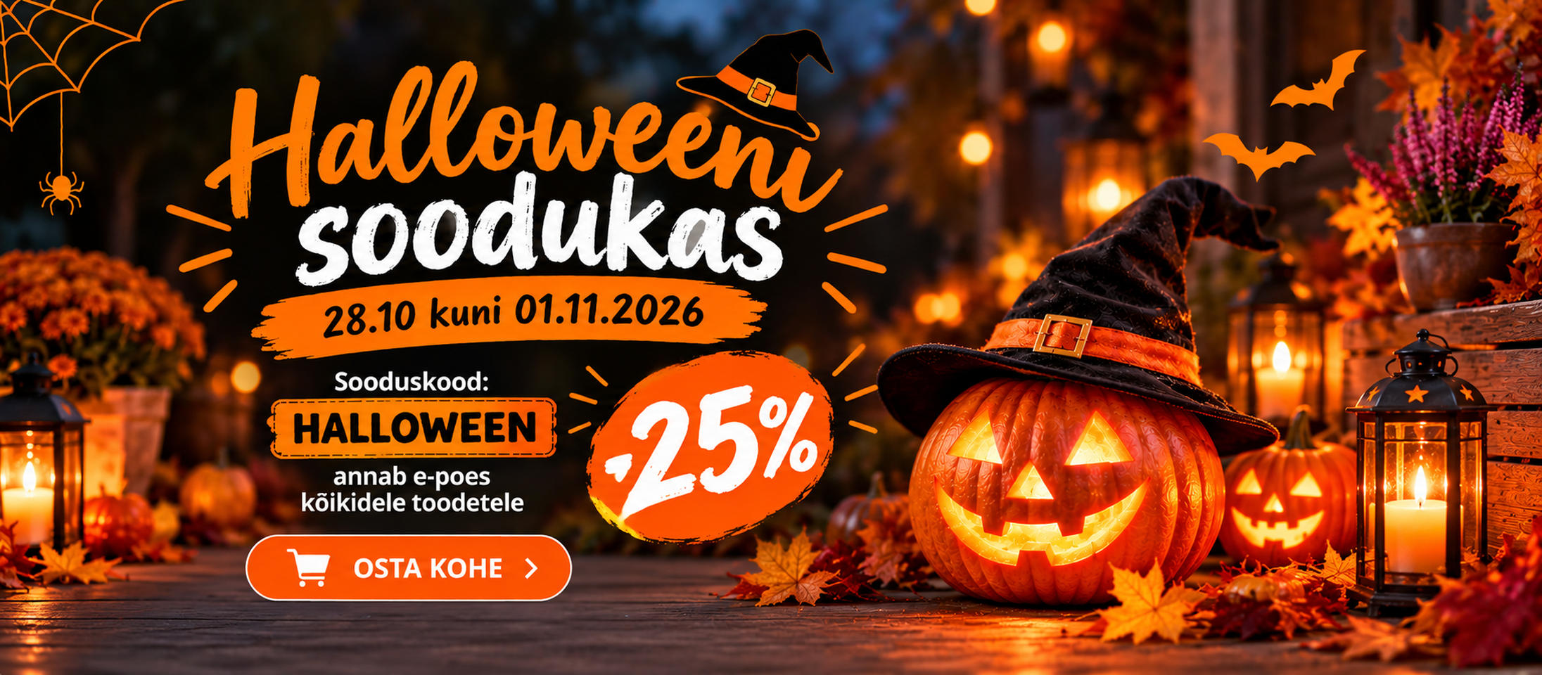 Halloweeni soodukas –25% | Tervisetrump.ee